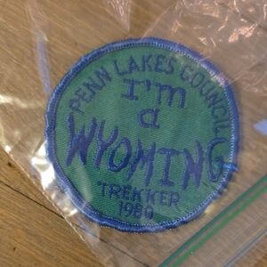 Girl Scouts Penn Lakes Trekker Vintage 1980 Circular Patch